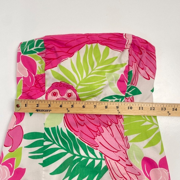 Lilly Pulitzer Pink Parrot‎ Strapless Dress - Picture 6 of 7